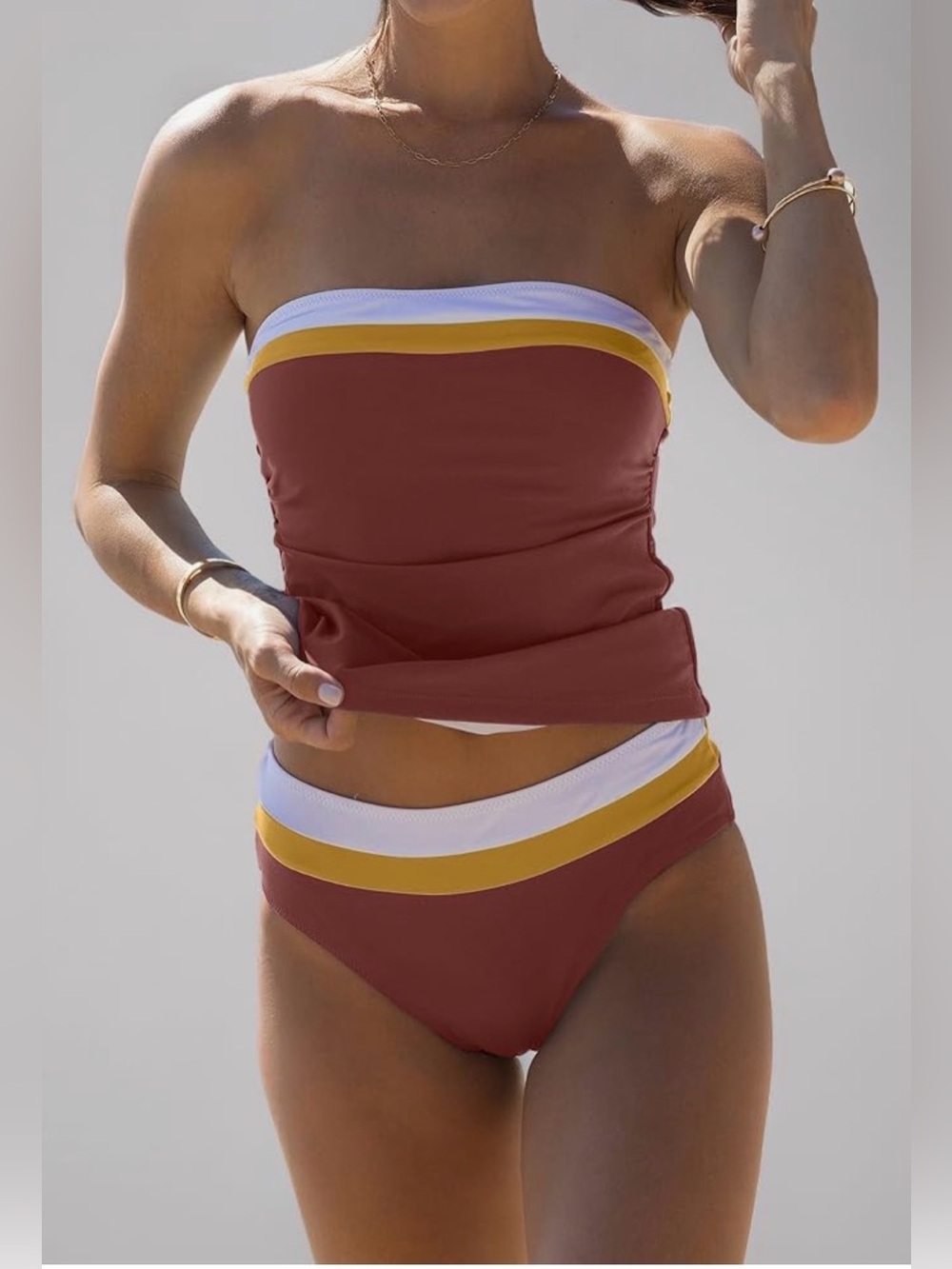 beachsissi Bandeau - Women's Swimsuits, Strapless, with Abdominal Control